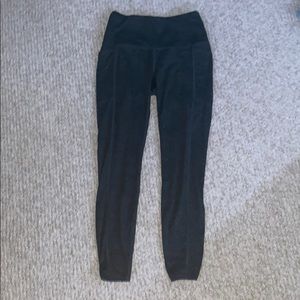 grey/black speckled leggings